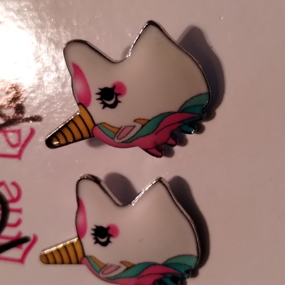 Little girl unicorn earrings